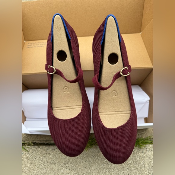 Rothy's Burgundy Mary Jane Heels - Picture 10 of 16